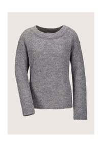 MADELEINE - Pullover mit Glanz-Effekt - graphit / dunkelpuder