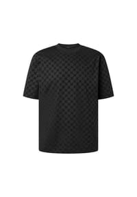 JOOP! - Herren T-Shirt - Varo, Rundhals, Kurzarm, Cornflower-Allover, Baumwolle - Schwarz
