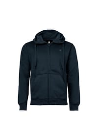 G-STAR RAW - Herren Sweat-Jacke - Premium Core, Loungewear, Zipper, Kapuze, einfarbig - Blau (Rank Blue)