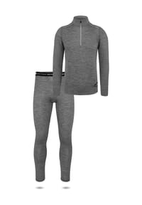 normani® - Herren Merino Langarmshirt und Hose Canberra/Sydney - Grau