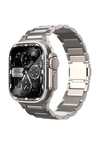 S&T DESIGN - Titan Armband für Apple Watch 42–49mm - silber