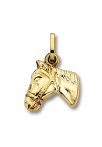 ONE ELEMENT - Damen Schmuckset - Set mit Halskette Pferd Anhänger aus 333 Gelbgold - gold