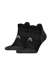 HEAD® - Unisex Sneaker-Wandersocken, 2er Pack - Hiking All Climates Sneaker 2P, Sportsocken, Logo - Grau