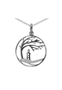 OSTSEE-SCHMUCK® - Kette mit Anhänger , Windflüchter 23 mm , Silber 925/000 - silber