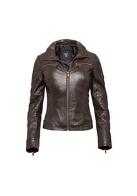 H.I.S - Lederjacke aus weichem Leder - BLACK