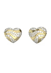 GUESS IN MY HEART - Damen Ohrstecker, Edelstahl - GELBGOLD