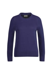 GANT - Damen Strickpullover - CLASSIC COTTON C-NECK, Rundhals, Feinstrick, Baumwolle - Blau (Dusty Navy)