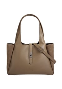 Cluty - Shopper Echt Leder, Made In Italy - schwarz