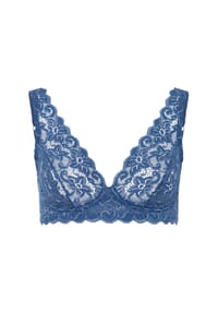 HANRO - Moments Bralette, Spitze, floral, für Damen - 2183 BLACK PEARL