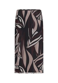 BETTY BARCLAY - Midirock mit Gummizug - Taupe/Black