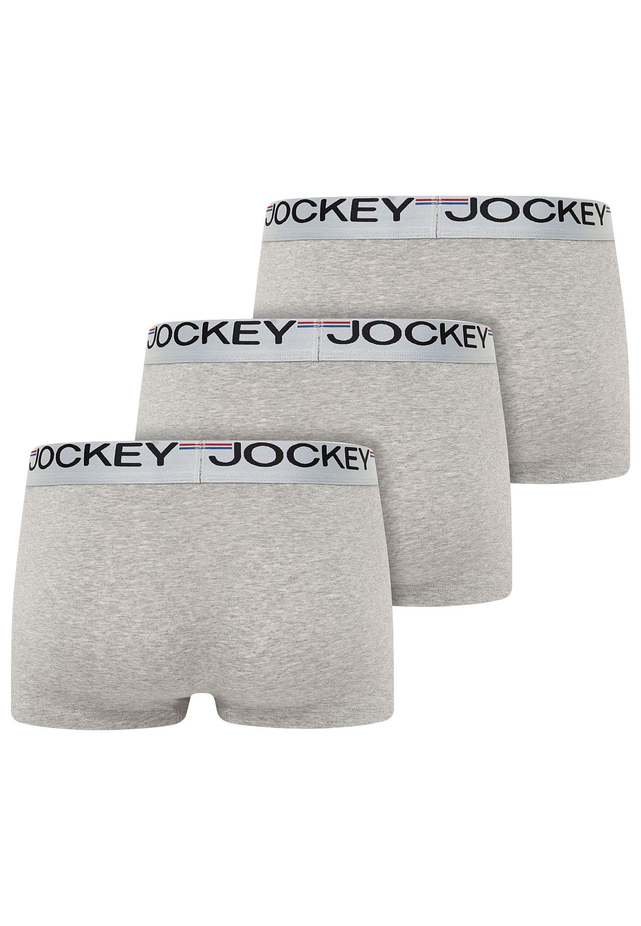 Jockey® Boxershorts "Cotton Stretch", 3Er Pack, FüR Herren, Grau, M