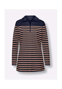 Sieh an! - Sweatshirt - ecru-camel-gestreift