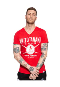 AKITO TANAKA - T-Shirt mit Frontprint Sword Area - rot