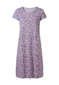 Sieh an! - Jersey-Kleid - flieder-feige-bedruckt