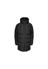 ONLY & SONS - Steppjacke, abnehmbare Kapuze, Stehkragen, für Herren - 187679 BLACK