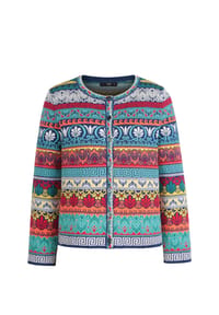 IVKO - Cardigan mit mediterranem Muster - INK