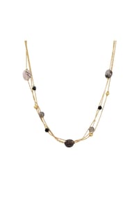 EAST / SIDE - Damen Kette aus Edelstahl in gelbgold mit Spinell - gelbgold