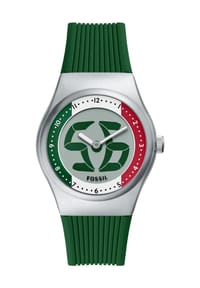 FOSSIL MEXICO ITALY - Herrenuhr World Flags Big Tic Mexico And Italy "LE1236" - SILBER