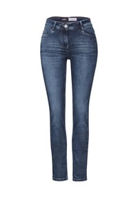 CECIL - Jeanshose, Five-Pocket, für Damen - 10281 MID BLUE WASHED