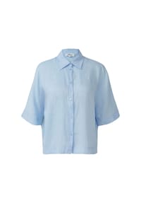 s.Oliver - Leinenhemdbluse, 3/4-Arm, für Damen - 5083 BLUE