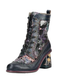 LAURA VITA® - Leder/Textil Stiefelette - Camel