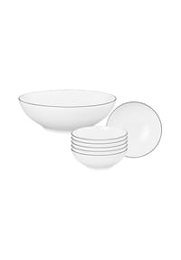 Seltmann Weiden Schüssel Set Lido Black Line 7er Set weiß - LIDO BLACK LINE - weiß