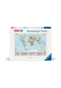 Ravensburger - Puzzle "Politische Weltkarte", 1000 Teile - 