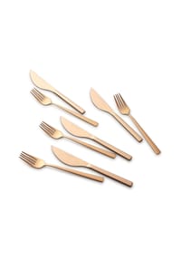 ECHTWERK® - Pizzabesteck-Set 8-tlg - Braun