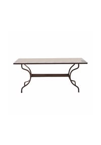 LOBERON Tisch Labaroche grau/bunt - Gartentische - grau/bunt