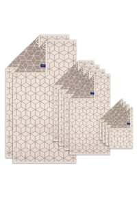 Villeroy & Boch - Handtuch Set, 10-tlg. - Carré, 2x Duschtuch, 4x Handtuch, 4x Gästetuch - Creme/Taupe