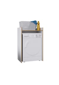 VCM. - Waschmaschinenschrank mit Ablagefläche,  Maße Überbauschrank ca. H. 100 x B. 67 x T. 48 cm, Waschmaschinenregal für Bad und Waschküche, Waschmaschinenüberbauschrank- Rislo L - Anthrazit