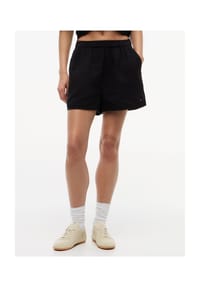 TOMMY Jeans - Stoff-Shorts, Gummibund, für Damen - BDS BLACK