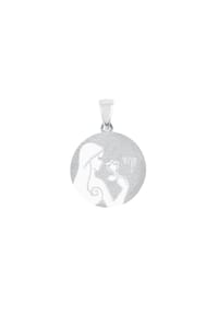 amor Jungfrau - Motivanhänger für Damen und Herren, Unisex, 925 Sterling Silber | Jungfrau - Silber