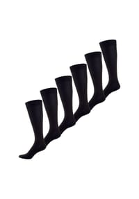 nur die - Kniestrümpfe Bambus Viskose Kniesocken - anthrazitmelange