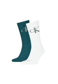 Calvin Klein - Socken, 2er-Pack, Rippbündchen, für Herren - 001 BLACK
