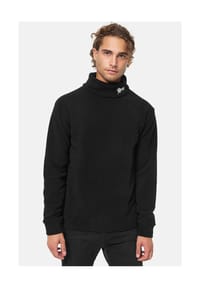 LONSDALE™ - Herren Rollkragenpullover normale Passform CURDWORTH - Black/White