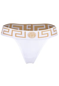 VERSACE - Damen String - TOPEKA, Unterwäsche, Tanga, Organic Cotton, Bi-Stretch - Blau