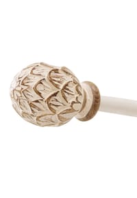 LOBERON - Gardinenstange Keene creme/braun - 