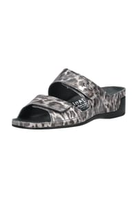 ViTAL® - Leder Pantoletten TINA - Leopard