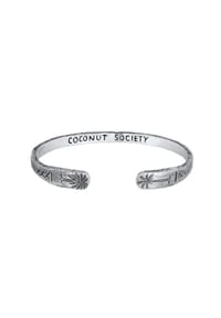 HAZE & GLORY - Armband Armreif - Coconut Society 925 Silber - Silber