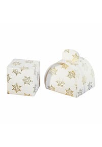 LOBERON - Geschenkbox 2er Set Hartsfield weiß/gold - weiß/gold