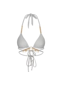 MODA MINX - Bikini Top Lumiere Seychelles mit funkelnden Anhängern - Candy Pink