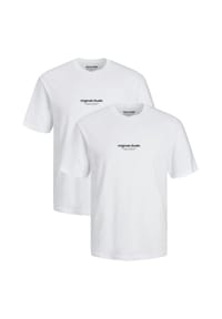 JACK & JONES - T-Shirt 2er Pack Jorvesterbro - Moonbeam