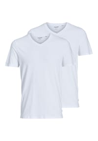 JACK & JONES - Jacbasic T-Shirt, 2-er Pack, Baumwolle, für Herren - 178012 BLACK