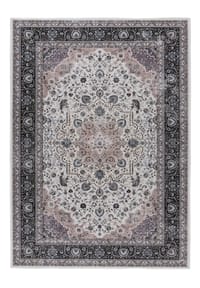 Kayoom - Wohnzimmer Teppich – Kurzflorteppich Rocks 425 in elfenbein - creme