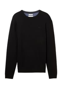 TOM TAILOR - Pullover, Baumwolle, für Herren - 29999 BLACK
