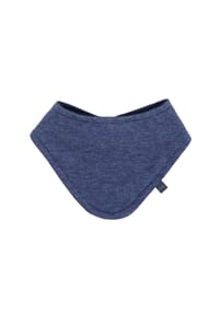 maximo® - GOTS BABY-Tuch, Druckknopf Microringel, Futter Jersey geraut - altrosameliert-rehbraun