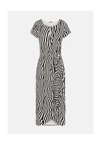 olsen - Jerseykleid mit Allover-Dessin - Black