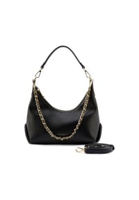 SEIDENFELT HUUVARI COLLECTION - Schultertasche, Kunstleder, Reißverschluss, für Damen - BLACK