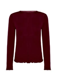 CARTOON - Langarm-Shirt mit Kragen - Dark Aubergine